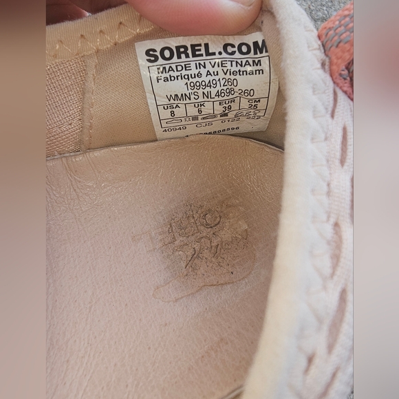 WOMENS SOREL kinetic impact strap sneakers size 8 - Picture 4 of 8